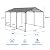 Roomfitters Metal Carport 10 x 15 FT Heavy Duty with Galvanized Steel Roof, Metal Garage Canopy and Frame, Outdoor Storage Shed for Vehicle Protection, Gray