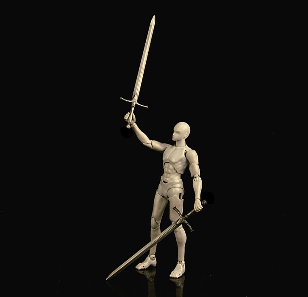 1/12 Scale Weapon Sword Knife Toy Weapon Model Metal for 6" Action Figure Body Doll Scene Accessories (#2)