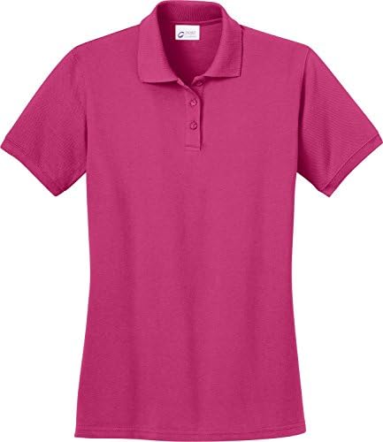 Port & Company Ladies Ring Spun Pique Polo Shirt, XXL, Sangria