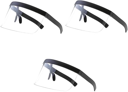 GALPADA 2 unids gafas de sol cara visera gafas de sol para hombre polarizadas mujeres gafas de sol de gran tamaño protector