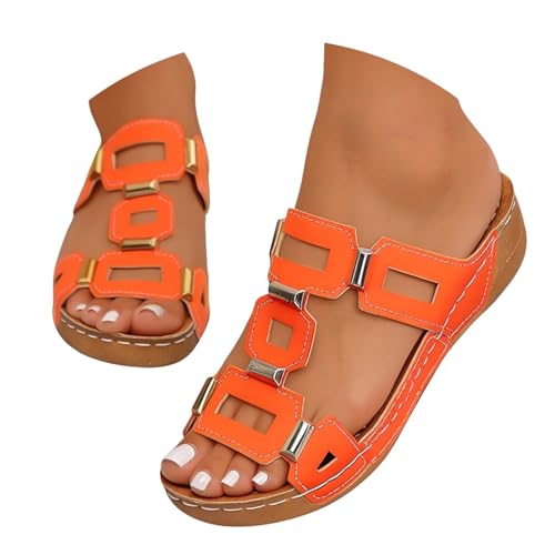 Mules compensées femme grande taille avec semelle amortissante confortable