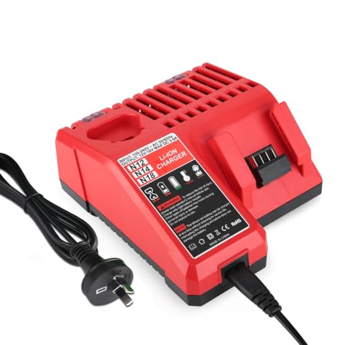 Abatinvo M12 & M18 Rapid Charger, Compatible with 12V-18V XC Lithium-Ion Tools Battery Power Charger 48-59-1812