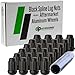 DPAccessories D5246P-2308/24 24 Black 12x1.5 Closed End Spline Tuner Lug Nuts for Aftermarket Wheels Wheel Lug Nut