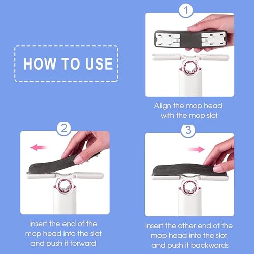 Image of QONETIC Mini Mop for Kitchen with Sponge Portable Mini Mop Self Squeeze Strong Absorbent Magic Wiper for Kitchen Small Wet & Dry Use for Bathroom Wall Glass Car Table Home Mini MOP Random (TF -112)