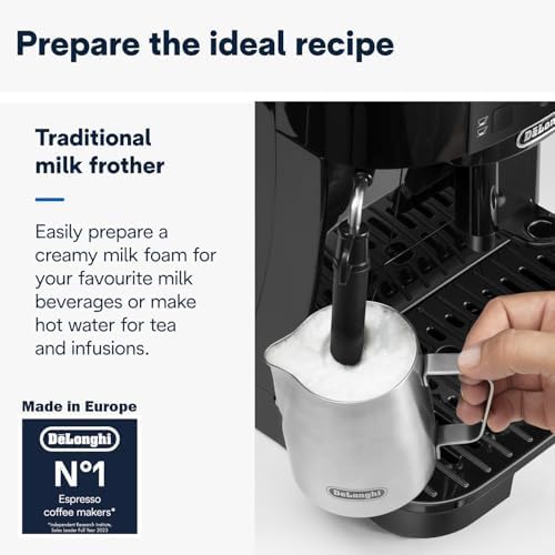 De'Longhi Magnifica S manual steam wand frothing milk