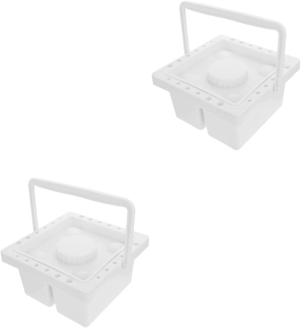 NUOBESTY 2pcs Convenient Artist Brush Washer for Oil Painting Watercolor Brush Holder Paint Cleaner Drawing Supplies for Adults