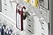 Durable Key Safe Box 54 - Wall Mounted Lockable Key Holder Cabinet Holds 54 Key Clip Keys with Secure Key Lock - Aluminum Silver Key Safe Including 6 Key Clip Tags