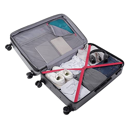 Miniatura 6 de Totto - Maleta Rígida Grande, Modelo Bazy , 50 X 79 X 30.5 Cm, Capacidad 100 L, Expandible, Alta Resistencia A Impactos, Ruedas 360 , Manija Telescópica, Correas Internas, Candado Tsa, Color Gris