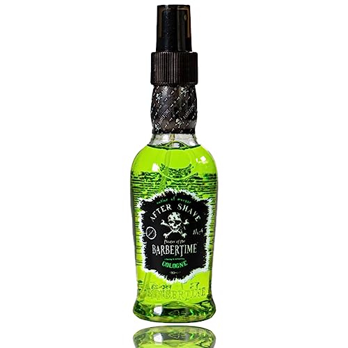 BARBERTIME Aftershave | Men Spray Cologne | Professional Barbers & Traditional Turkish Cologne - Green Potion Of Morgan 150 ml (No 4)