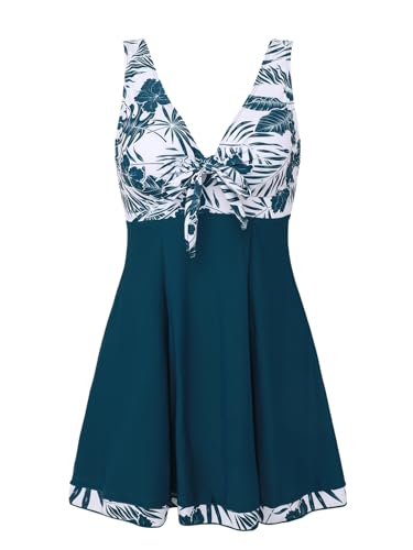 Robe de bain une pièce masquant les imperfections du ventre pour silhouette galbée