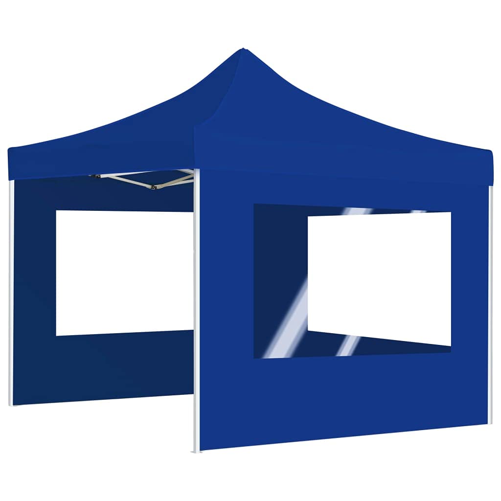 Partyzelt Oxford-Gewebe faltbar mit Wänden 2x2m, Aluminiumrahmen rostbeständig, PVC-Fenster, Sonnenschutz für Outdoor-Events wie Grillen und Familienfeiern, inklusive