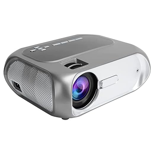 J&Z Mini Projector, 70 W 16,7K 1280x720 Bärbar videoprojektor 16: 9/4: 3 Aspect Ratio Support USB IR Audio Video Interface Connection Film Projector