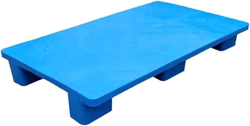 Heavy-Duty Plastic Pallets & Floor Platform Steps - 660lbs Load Capacity, Moisture-Proof Storage Pads for Warehouse & Supermarket, Easy Clean, Blue, 3.28x1.96x0.39ft