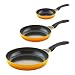 Produktbild 3er Set culinario Bratpfannen, Ø 20, 24 und 28 cm, gelb, antihaft und induktionsgeeignet