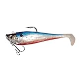 Fishing Adventure Heilbutt Shad Silber/Blau/Rot 370 gr.