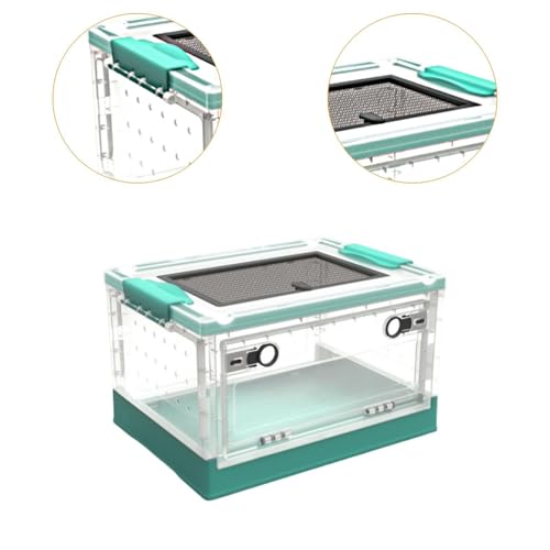 Terrarium pliable transparent ventilé pour reptiles et aquarium d'élevage