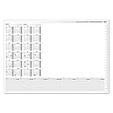 Schreibtischunterlage mit 2 Jahres-Kalender 2022-2023 I DIN A3 I 25 Blatt I aus Papier zum Abreißen I Kalendarium I tr_077