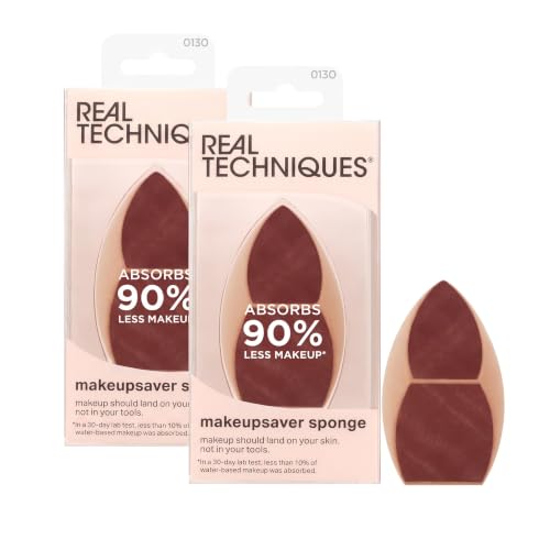Real Techniques Makeupsaver Sponge, Makeup Blender Sponge For Liquid &