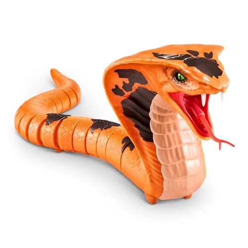 Robo Alive King Cobra von ZURU, Spielzeug-Schlange batteriebetrieben, realistische Schlangenmerkmale