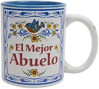 "El Mejor Abuelo" Latino Regalo Colorful Hispanic Grandpa Gift Idea Ceramic Coffee Mug