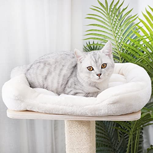 Agile 45" Modern Plywood Cat Tree Condo Tower With Natural Sisal Scratching Climbing Posts (Jasper) #TOP4