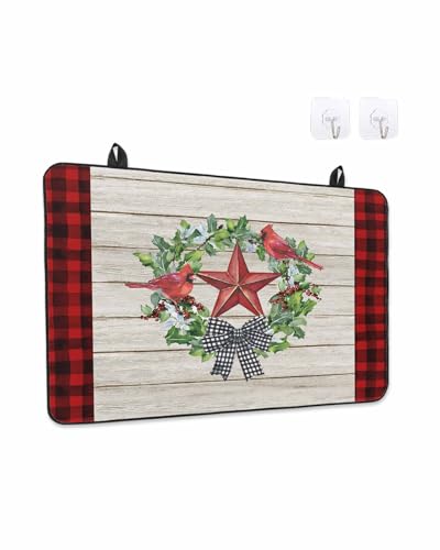 Christmas Red Birds Stove Top Cover 36" x 21