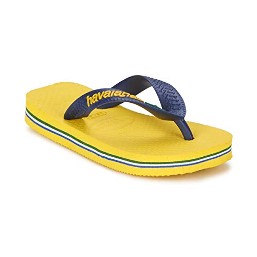 Havaianas Brasil Logo, Zehentrenner, Gelb (Citrus Yellow), 29/30 EU (7 UK)