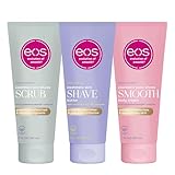 eos Vanilla Cashmere Skin Collection 3-Step Bundle - Pre-Shave Scrub, Butter, Post-Shave Body Cream