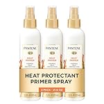 Pantene Pro-V Heat Protectant Spray, Thermal Heat Primer for Hair, Pack of 3, 21.6 oz total