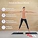 KM-Fit Balance Board | Balancebrett aus Holz | Indoor Skateboard Indoorboard | Surfboard, Surfbrett für Koordinationstraining | Kraft- & Gleichgewichtstrainer | Indoor-Surfen & Skaten