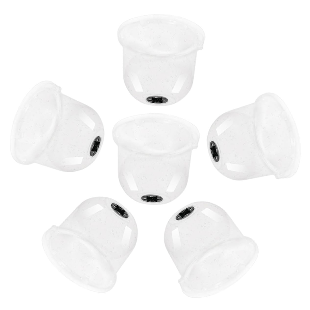 HANABASS 6 Pièces Cloche de Jardin Transparent pour Plantes Protection Gel et Humidité Couverture Domique pour Saine des Plantes pour Conditions Climatiques Variées