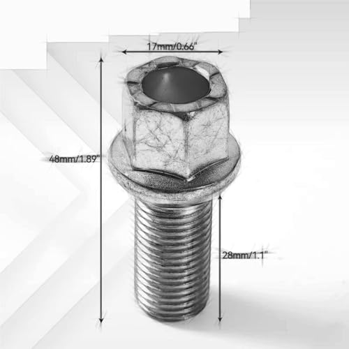 Perno de rueda compatible con VW CC fabricado en acabado plata de resistencia 3