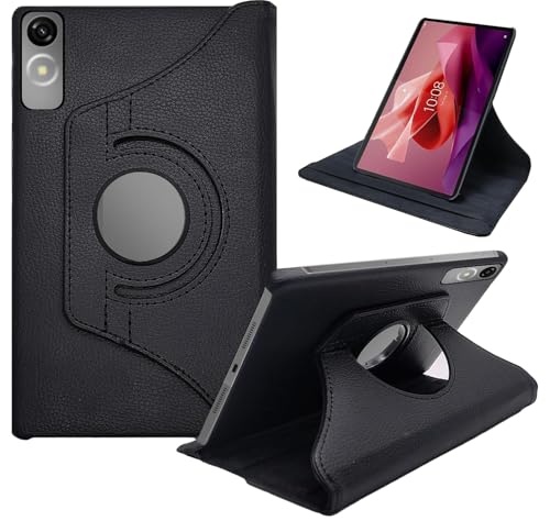 World Biz Case For Lenovo Tab P12 2023 12.7 Inch Tb370Fu, 360 Degree Rotation Protective Stand Leather Cover Back, Auto Wake/Sleep Lenovo Tab P12 Tabl