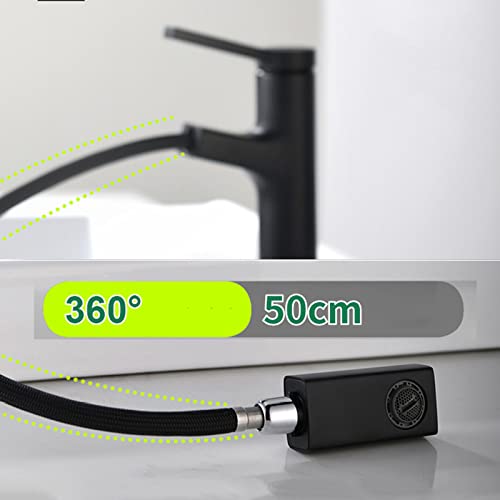 Mitigeur Robinet d'évier rétractable au design moderne pour vasque