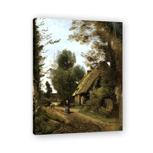 Une cabane dans la forêt tableau paysage nostalgique déco chambre et séjour