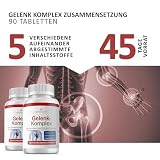 Gelenk Komplex Hochwertige Matrix mit Kollagen + Glucosamin + Hyaluron + Chondroitin + MSM optimal hochdosiert