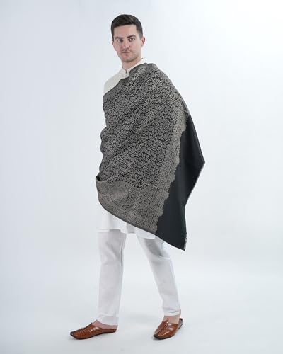 Image of Men's Kashmiri Wool Jamawar Shawl