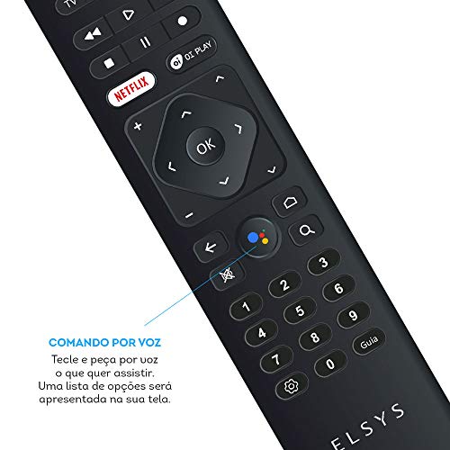Receptor de TV Via Internet Streaming Box Elsys, Android TV - ETRI02, 4K e Conversor de TV Digital