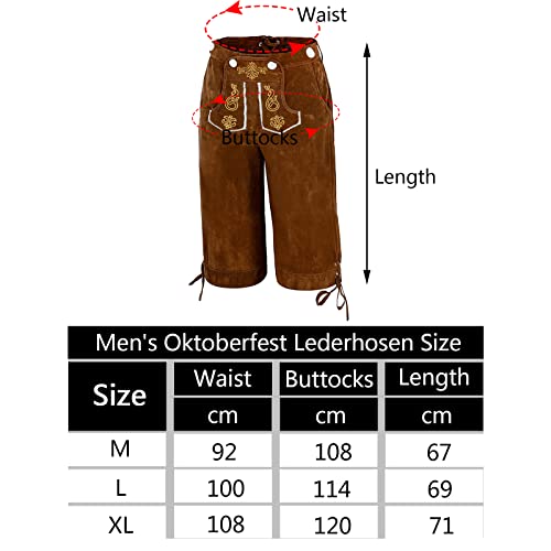 Adisno Oktoberfest Pantaloni Tradizionali, Costume...