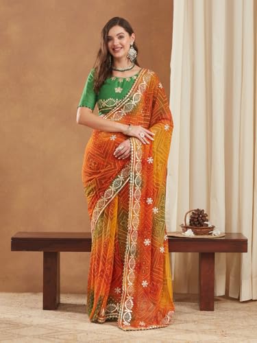 Image of Women's Banarasi Silk With Jacquard Print Saree With Blouse