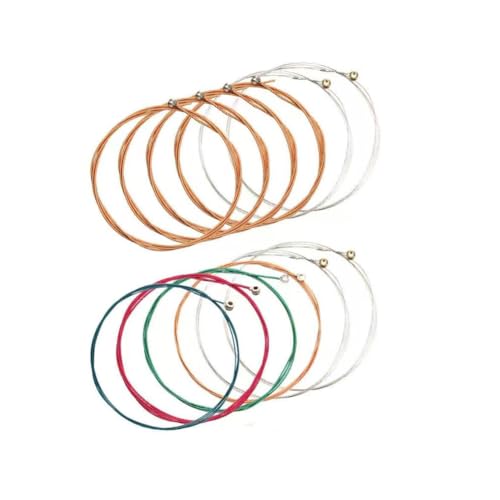 Yiyuanhe Guitar Strings Replacement Steel String for Acoustic Guitar 2 Set