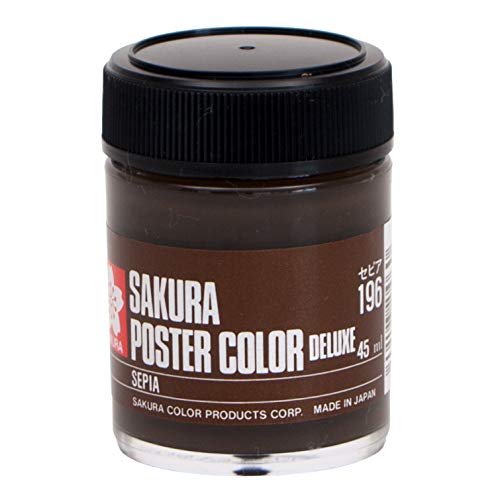 サクラクレパス 絵の具 ポスターカラーDX 45ml セピア PWD45ML#196