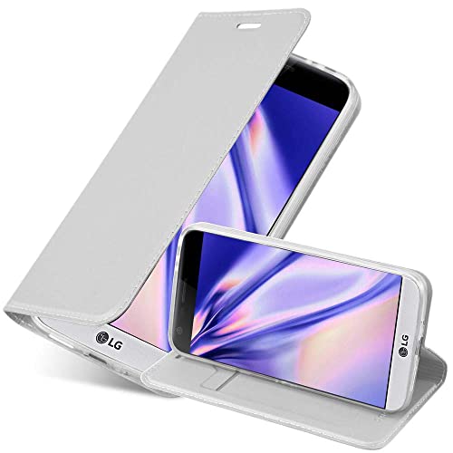 Custodia Libro Cadorabo Per Lenovo P2 – Argento Classy Con Porta Carte E Chiusura Magnetica