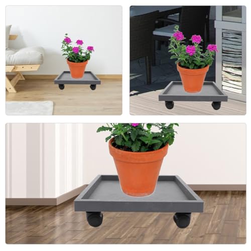 Support mobile pour pots de fleurs SHOWERORO pour protéger le sol de votre maison - 6