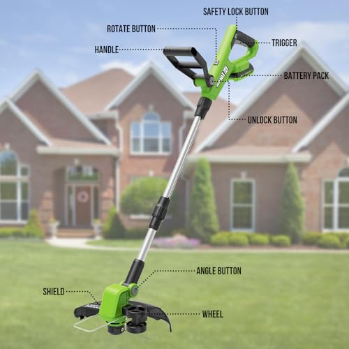 VARSK 12 Inch 20V Cordless Weed Wacker