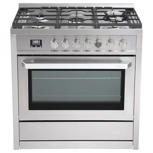 Rangaire RRG361TS 36" Gas Range Oven with Timer - Stainless Steel, Sealed Burners, Convection Fan, Easy Reach Racks
