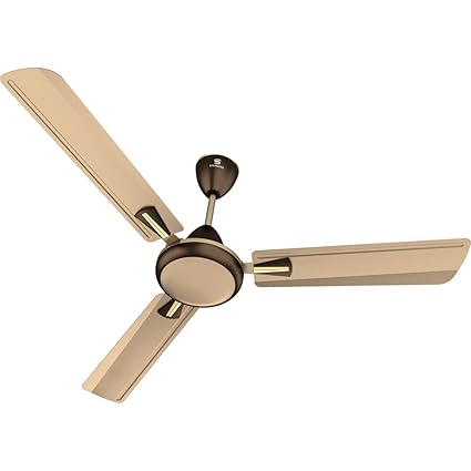 Standard Stellar Premium 1200mm High Speed Anti Dust Decorative Ceiling Fan|Energy Efficient BEE Star Rated|Anti Rust| 2 Year Warranty|Dual Tone Metallic Finish (Brown Bronze, Pack of 1)