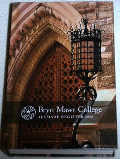Hardcover Bryn Mawr College Alumnae Register 2001 Book
