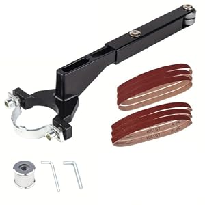 Umsoxhy Mini Sander Polishing Machine Grinder,Angle Grinder Modified Belt Sander Accessories Suitable for 125mm Angle Grinder