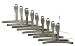 Guitar Fret Board Under String Radius Gauge Standard Set